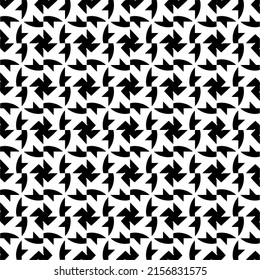 Vector seamless models. Modern stylish texture. Composition from regularly repeating geometrical element. Monochrome, simple. Vector illustrations.
