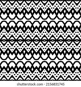 Vector seamless models. Modern stylish texture. Composition from regularly repeating geometrical element. Monochrome, simple. Vector illustrations.