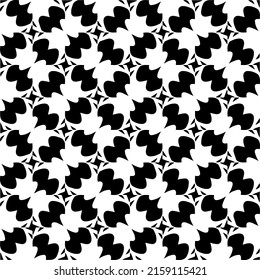 Vector seamless models. Modern stylish texture. Composition from regularly repeating geometrical element. Monochrome, simple. Vector illustrations.
