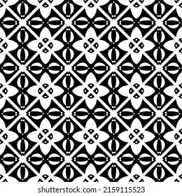 Vector seamless models. Modern stylish texture. Composition from regularly repeating geometrical element. Monochrome, simple. Vector illustrations.