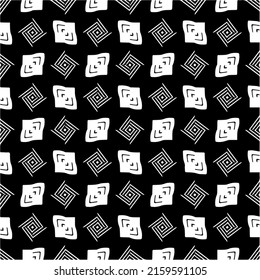 Vector seamless models. Modern stylish texture. Composition from regularly repeating geometrical element. Monochrome, simple. Vector illustrations.