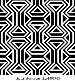 Modelos vectoriales sin fisuras. Textura moderna y elegante. Composición a partir de elementos geométricos que se repiten regularmente. Monocromo, simple. Ilustraciones vectoriales.