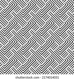 Vector seamless models. Modern stylish texture. Composition from regularly repeating geometrical element. Monochrome, simple. Vector illustrations.