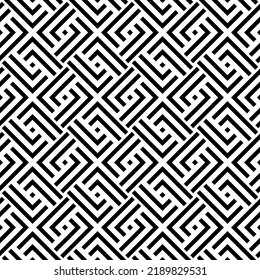 Vector seamless models. Modern stylish texture. Composition from regularly repeating geometrical element. Monochrome, simple. Vector illustrations.