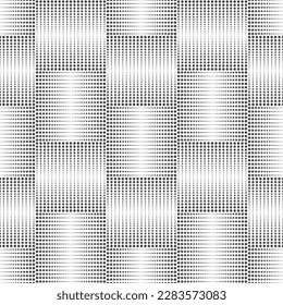 Vector seamless models. Modern stylish texture. Composition of regularly repeating points, circles. Monochrome, simple. Vector illustrations.