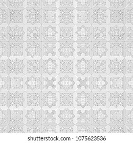 Vector seamless models. Modern texture from regularly repeating geometrical elements. Monochrome, linear, simple. Wall-paper for the press. Vector illustrations.