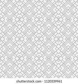 Vector seamless models. Modern texture from regularly repeating geometrical elements. Monochrome, linear, simple. Wall-paper for the press. Vector illustrations.