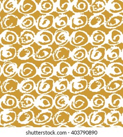 Vector seamless  modern brush spot pattern. Hand drawn artistic pattern. 