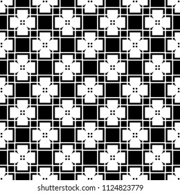 Vector seamless modern pattern on a black background