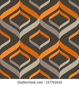 Vector seamless modern pattern: repeated stylish texture on gray 