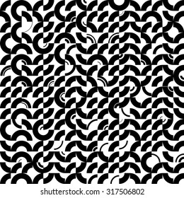 vector seamless monochrome line pattern. abstract geometry background for modern posters, cards, web sites and any graphic design use.