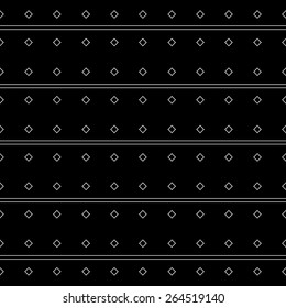 Vector seamless monochrome minimalistic pattern. Minimalistic style.Repeating geometric tiles 