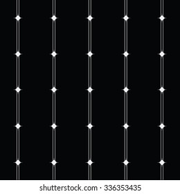 Vector seamless monochrome minimalistic pattern. Modern stylish texture. Repeating geometric tiles , rhombus