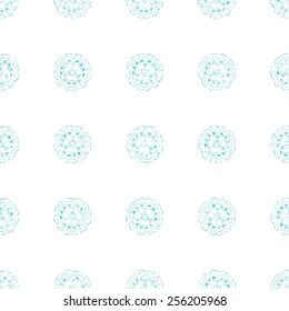 Vector seamless monochrome modern pattern.