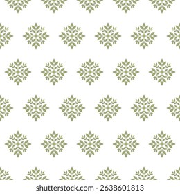 Vector seamless monochrome pattern with floral ornament. For printing, packaging, wallpaper, textiles, scrapbooking	