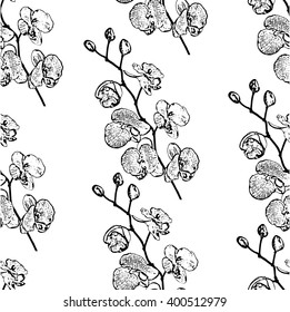 vector seamless monochrome pattern on a white background. wallpaper. texture. background. textile.
easy to use.
