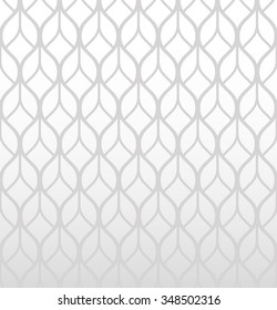 Vector seamless monochrome pattern - simple geometric lines on white square background