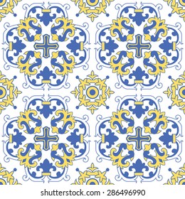 Vector seamless moroccan luxury tracery pattern