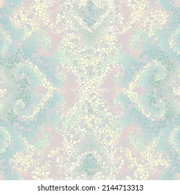 Vector seamless mosaic art pattern. Art background.