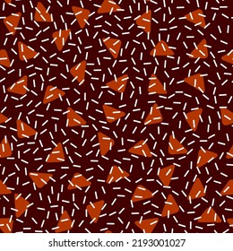 Vector seamless mosaic art pattern. Art background.