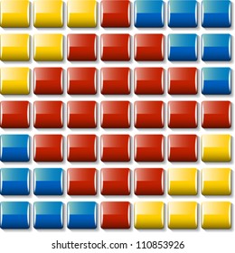 Vector seamless mosaic background - square design