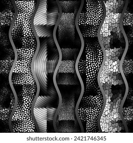 Vector seamless mosaic tile pattern. Ceramic tiles background.