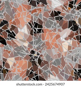 Vector seamless mosaic tile pattern. Ceramic tiles background. Terrazzo seamless pattern.