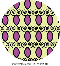 vector seamless multi color pattern design