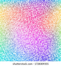 Vector seamless multicolor gradient sparkle glitter pattern  Holographic shining colorful texture background