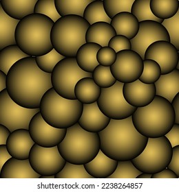 Vector seamless multicolored bubbles pattern. Graphic seamless pattern in red and green hues. Seamless chaos circles pattern. Pattern of colorful bubbles.