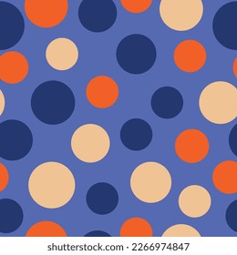 Vector seamless multicolored bubbles pattern. Rounds and circles. Seamless vector EPS 10. 