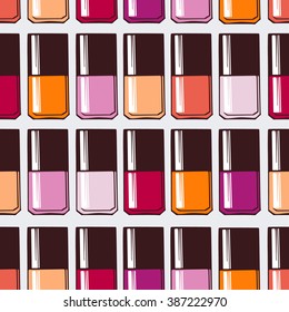 Vector seamless nail polish pattern