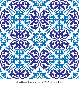 Vector seamless national ornament. Ethnic pattern of the nomadic peoples of the great steppe, Moroccan,Turk, Mongol, Kyrgyz, Buryat, Kalmyk, Kazakh. Design ceramic, tile, border