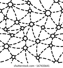 Vector Seamless Neuron Pattern