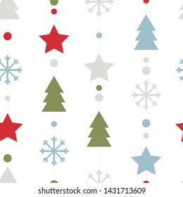 vector seamless new year pattern