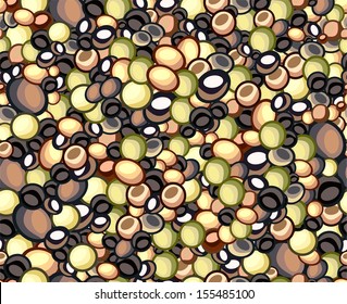 vector seamless offset pattern with pebbles