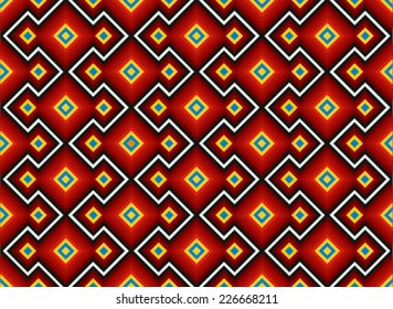 vector seamless old traditional carpathian Gutsul carpet 