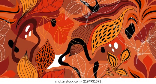 FONDO NARANJA SIN PALABRAS DEL VECTOR CON PUNTOS DE ABSTRACTO COLORIDOS Y TUMBONAS