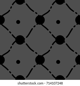 Vector Seamless Organic Lines Patterns In Black Colors Abstract Background, Luxury Packaging Design