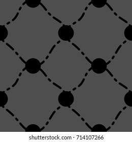Vector Seamless Organic Lines Patterns In Black Colors Abstract Background, Luxury Packaging Design