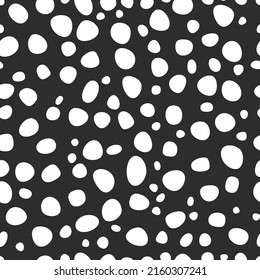 Image vectorielle motif organique harmonieux avec traits. Éléments géométriques abstraits dessinés à la main. Des points Polka. Affiche abstraite moderne, couverture, carte, tissu. Bannière Polkadot