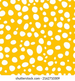 Image vectorielle motif organique harmonieux avec traits. Éléments géométriques abstraits dessinés à la main. Des points Polka. Affiche abstraite moderne, couverture, carte, tissu. Bannière Polkadot