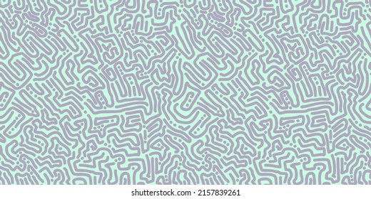 Vector seamless organic rounded maze lines pattern. Organic Rounded Lines Abstract background in biological pattern. Perfect for background, banner, flyer, book cover, template,  rug, interior design.