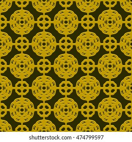 Vector Seamless Oriental Floral Pattern Background