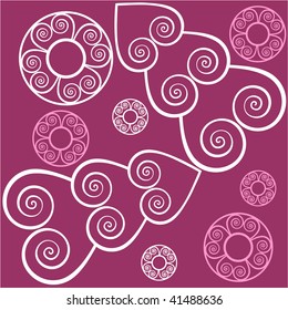 Vector. Seamless ornament with christmas tree 125. More seamless see in portfolio