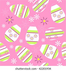 Vector. Seamless ornament with egg in color 133. More seamless see in portfolio