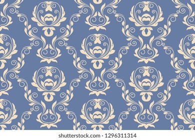 Vector seamless ornament on background. Floral ornament on background. Texture for wallpapers and backgrounds. Wallpaper pattern. Vector illustration