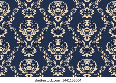 Vector seamless ornament on background. Floral ornament on background. Wallpaper pattern. Vector illustration