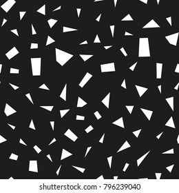 Vector seamless ornament pattern. Background with strokes and triangles