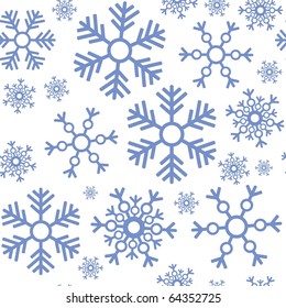 Vector. Seamless ornament snowflake  in color 463